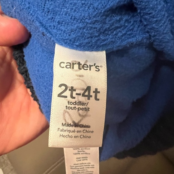 Carter's Black and White Snowflake Knit Hat - Picture 2 of 3